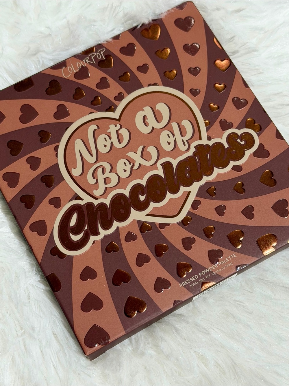 NEW ColourPop Not a Box of Chocolates eyeshadow palette neutral browns metallic